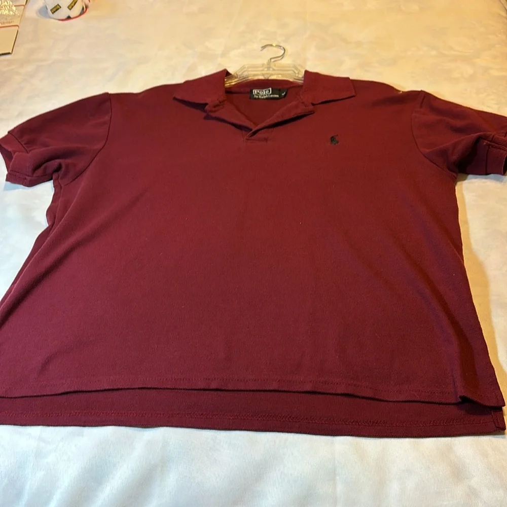 Maroon Polo Ralph Lauren Polo Golf Shirt Size Large